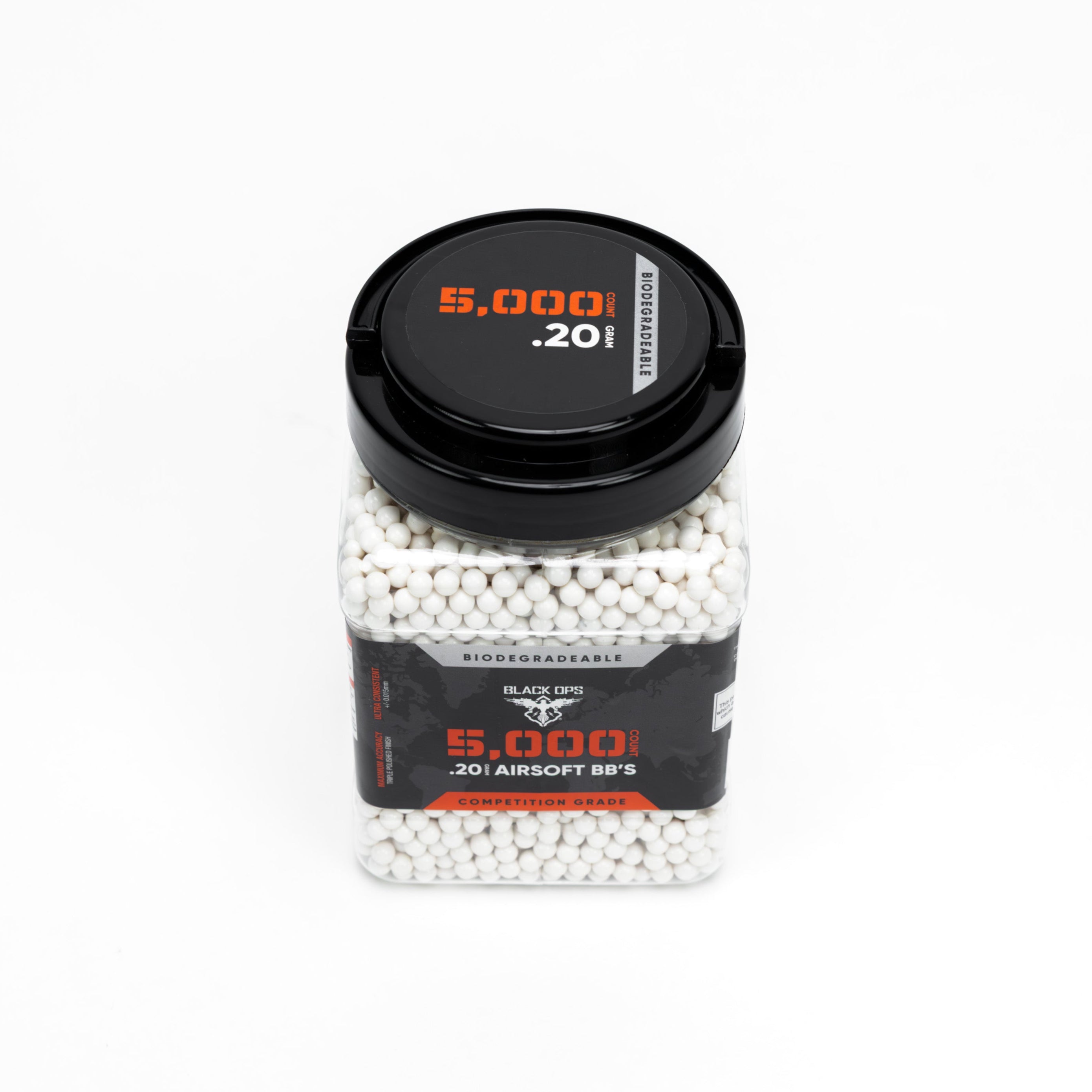 Biodegradable Airsoft 6mm/.20g BBs - 5,000 Count