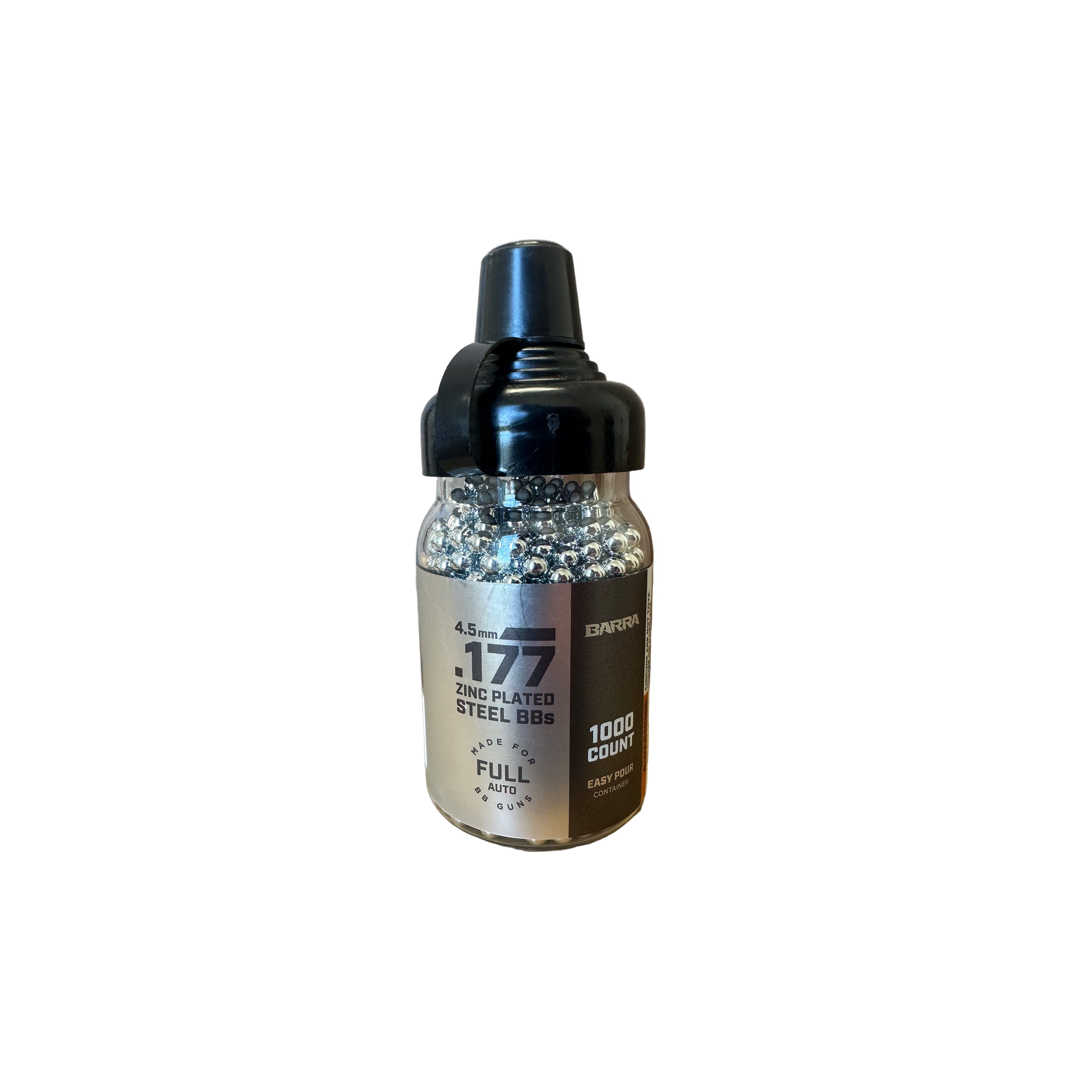 .177 cal/4.5mm Zinc Plated Steel BBs - 1,000 Count