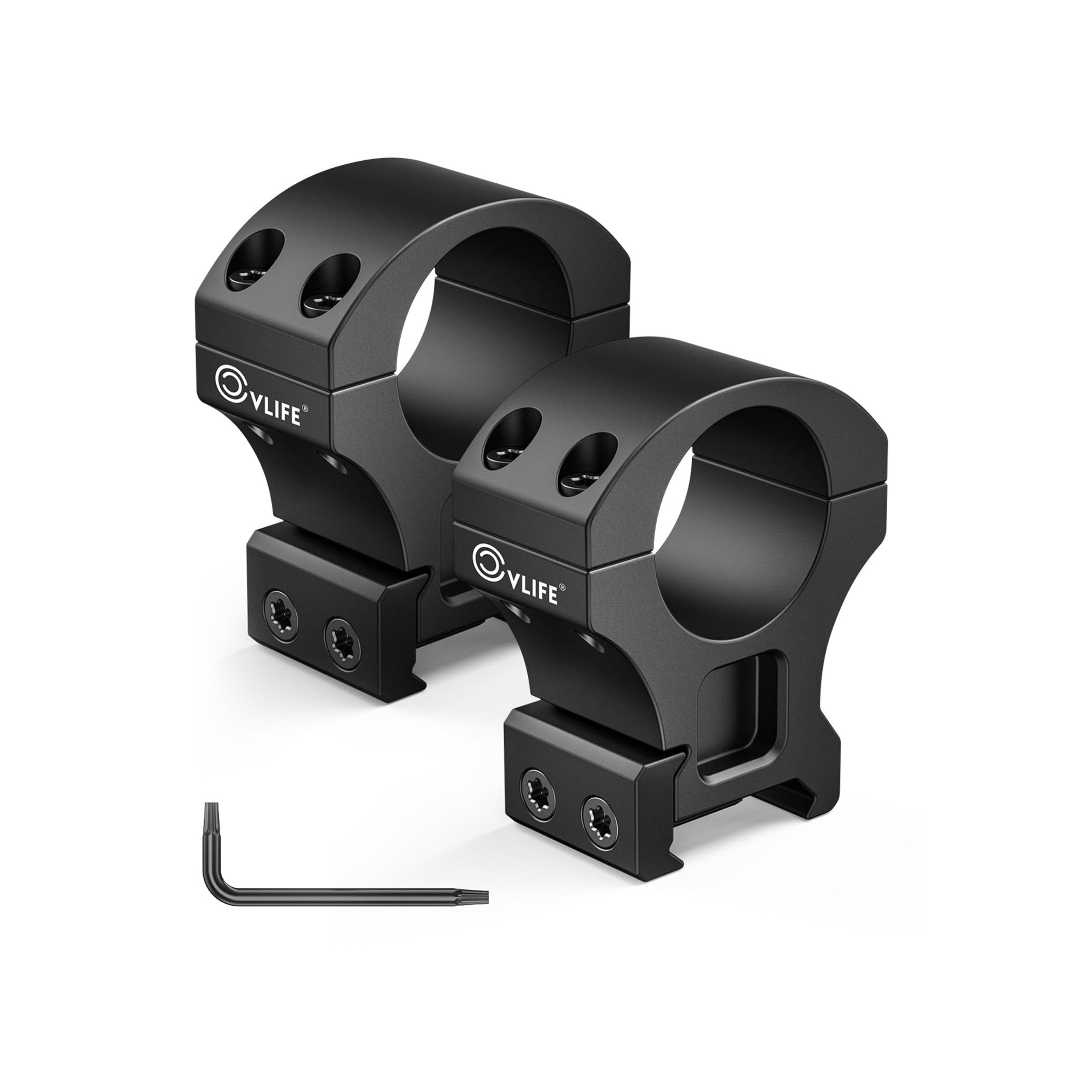 Anillos de montaje para mira telescópica CVLIFE Precision de 1 pulgada (2 piezas)