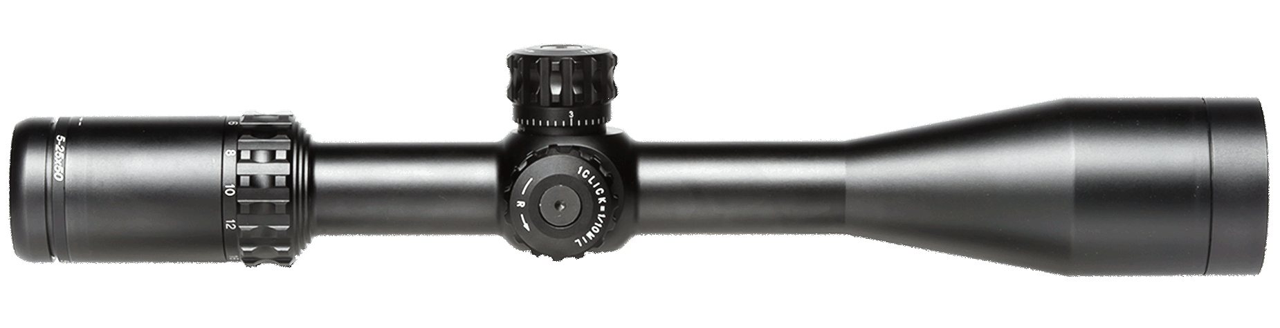 FT5-25x50 Mildot Reticle Rifle Scope