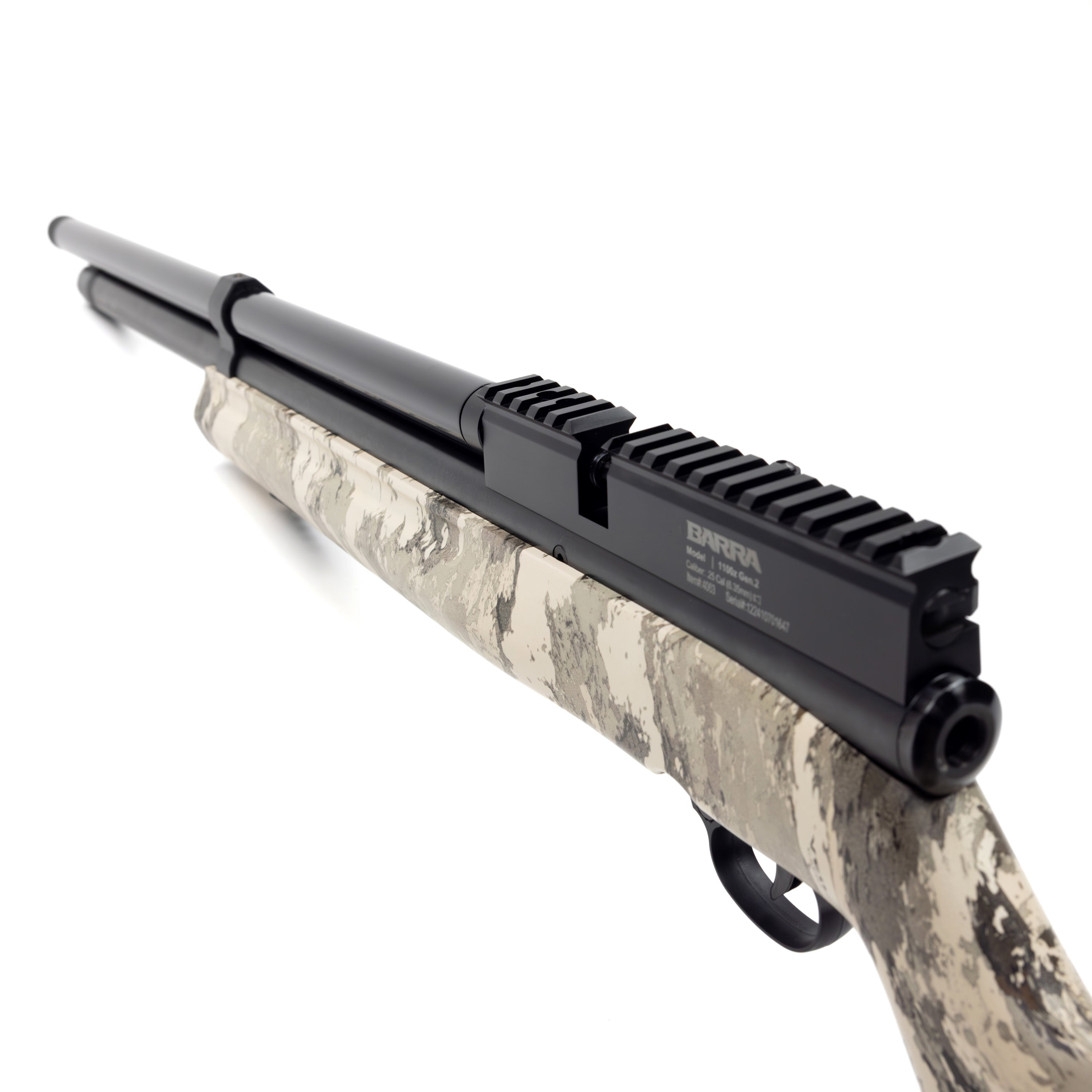 Barra Airguns | 1100z .22 Gen 2 PCP Pellet Rifle | Veil Camo