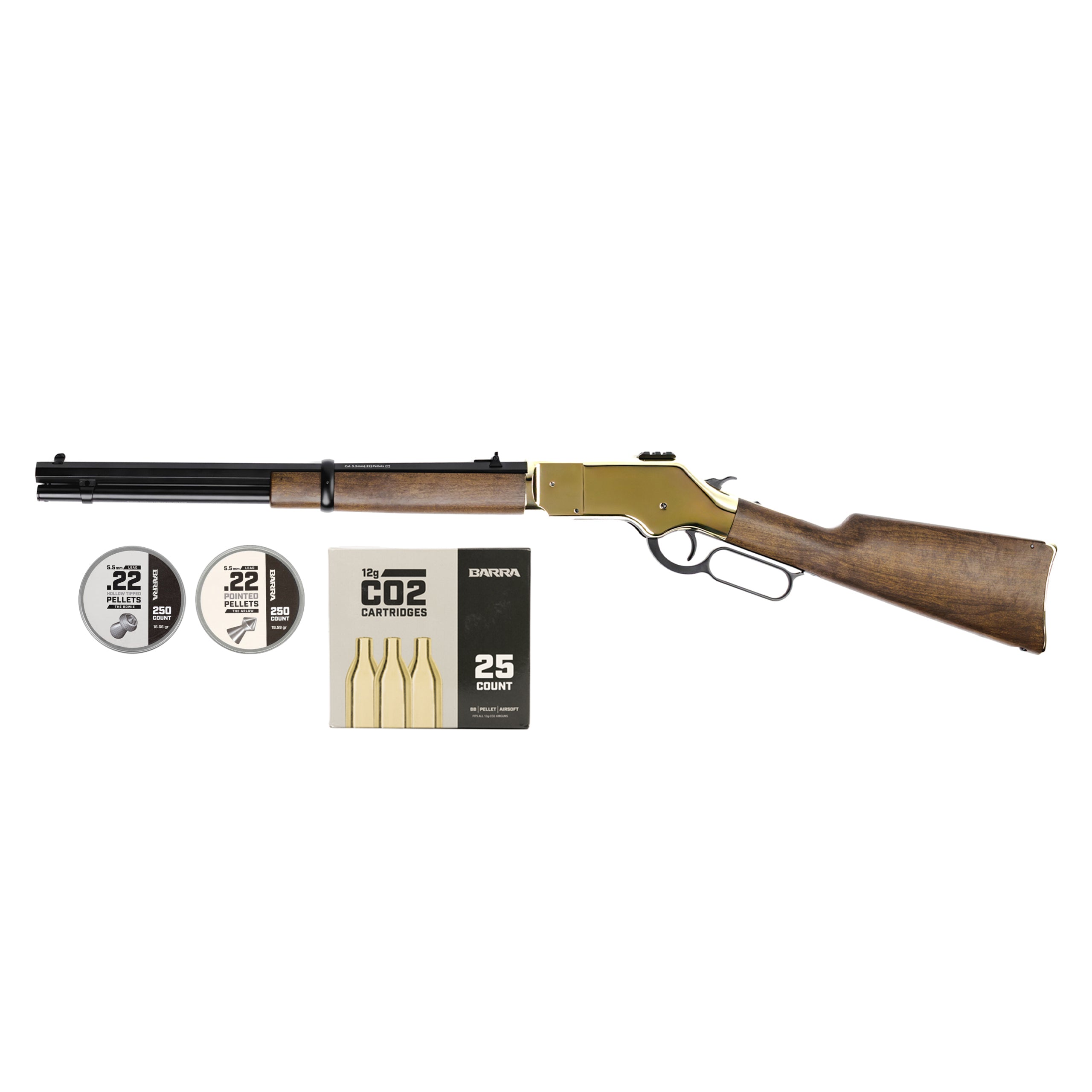 キャピタル　オリーブ色？ブラウン？ 1866 CO2 .22 - Gold (Bundle)