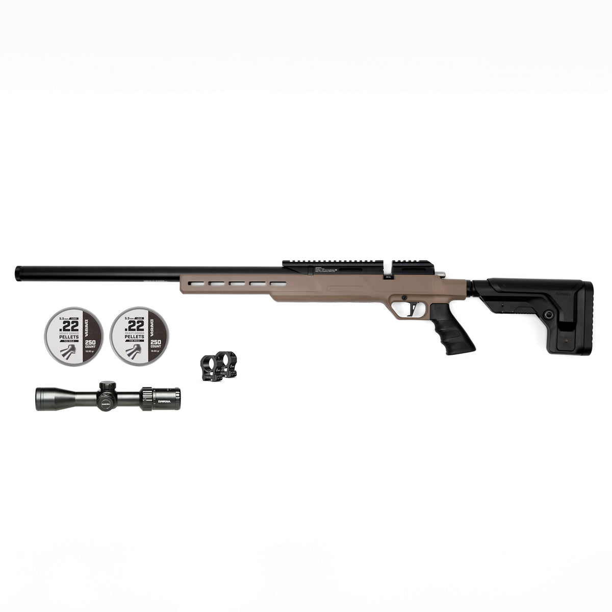 Tan Rifle Scope 250z .22 - Tan (Bundle)
