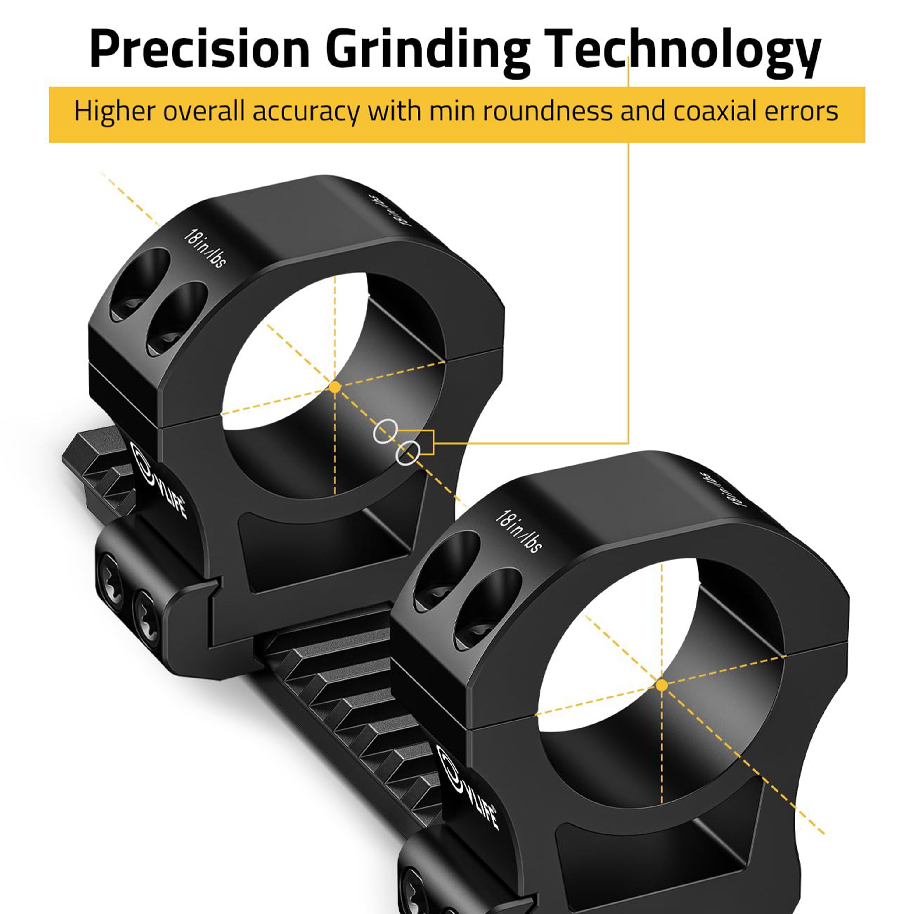 Anillos de montaje para mira telescópica CVLIFE Precision de 30 mm (2 piezas) 