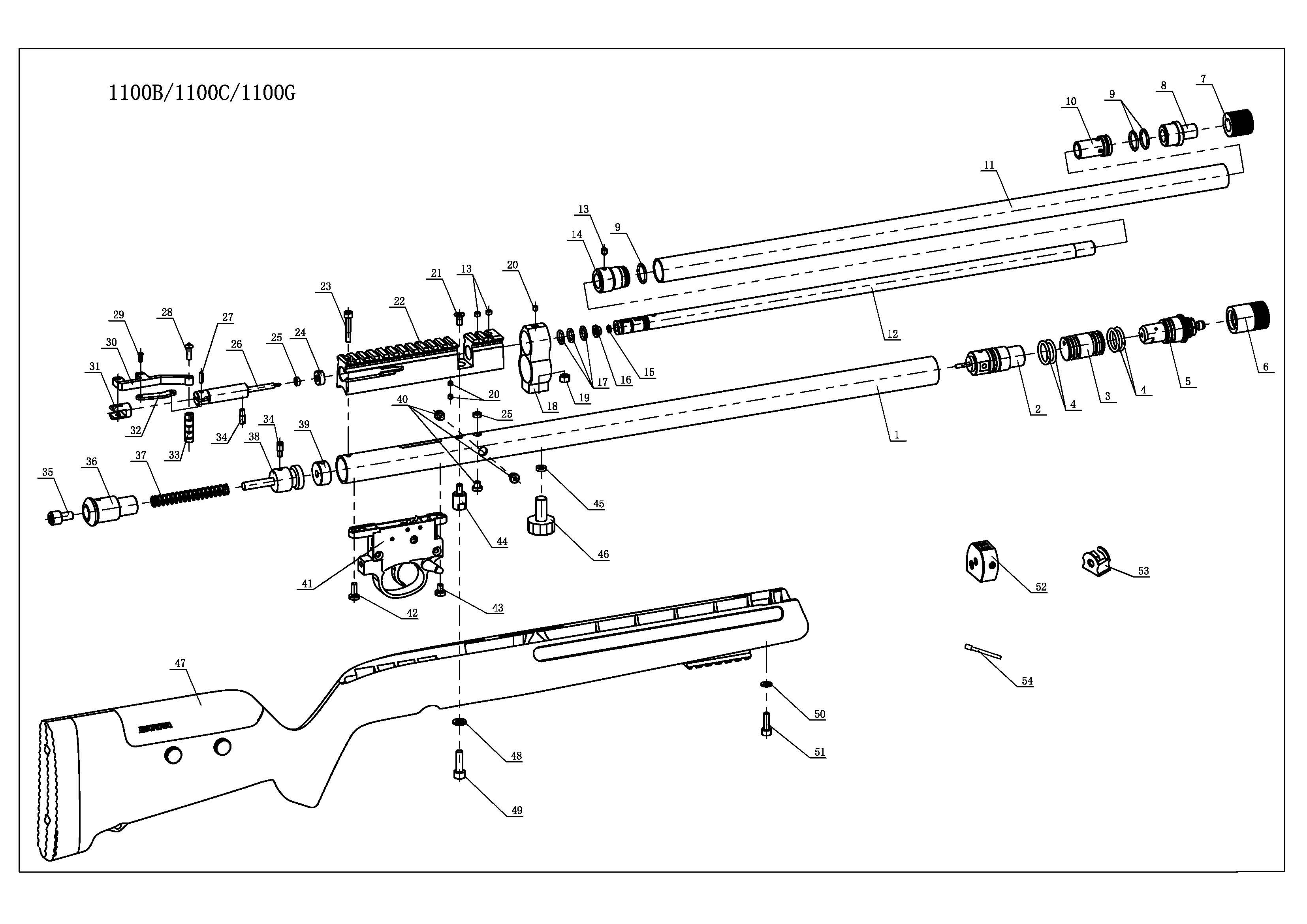 1100z .177 Caliber Single Shot Tray
