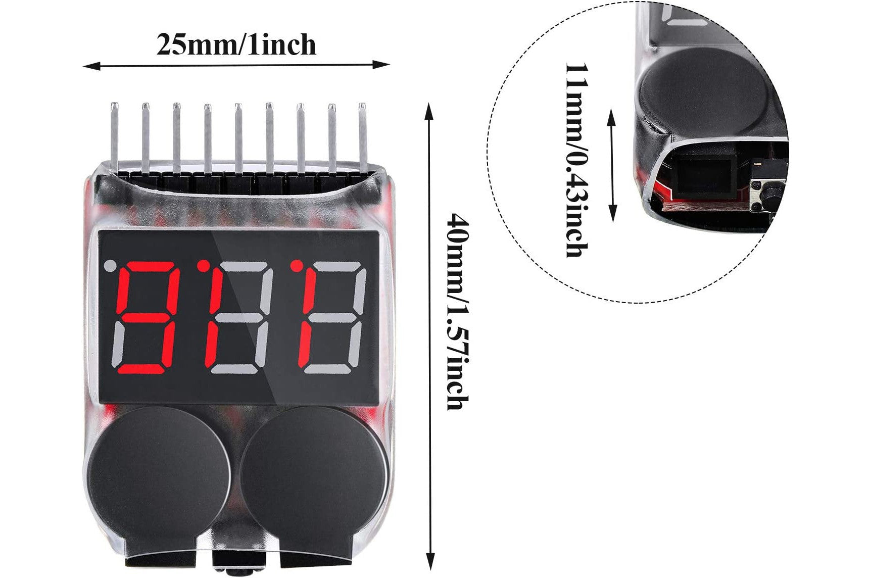 Alarma de voltaje de la batería